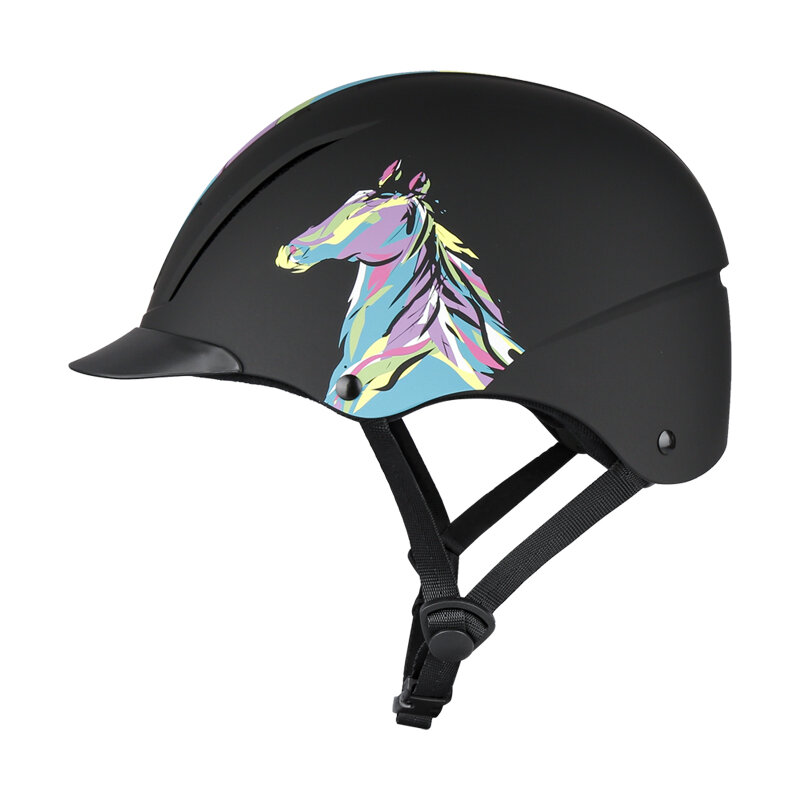 Capacete equestre para equitação, cabeça protetora, ajustável para conforto e respirabilidade, equipamento, 8101052