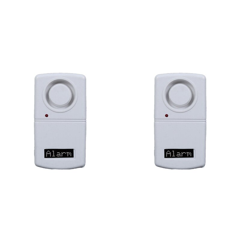 Hot TTKK 2X High Sensitive Vibration Detector Earthquake Alarms With LED Lighting Door Home Wireless Electric Car Alarm
