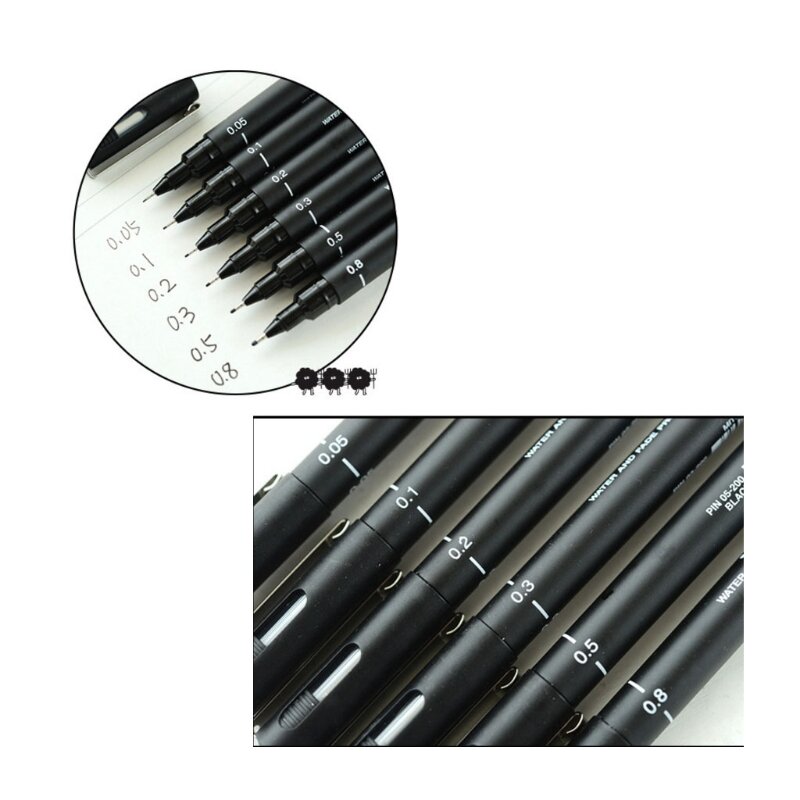 Fine Line Paint Brush 10pcs/set Landscape Drawing Sketching Outlining Accessory Equipment for After Shool Club Dropship