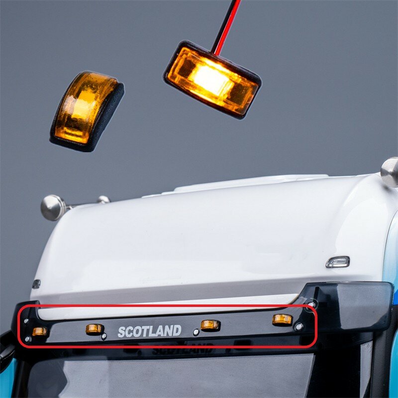 Simulação de Tensão Visor Lâmpada Posição Luz, 3V, 1:14 Tamiya RC Truck Car, Scania 770S MAN Benz Volvo LUSE, DIY Parts Brinquedos