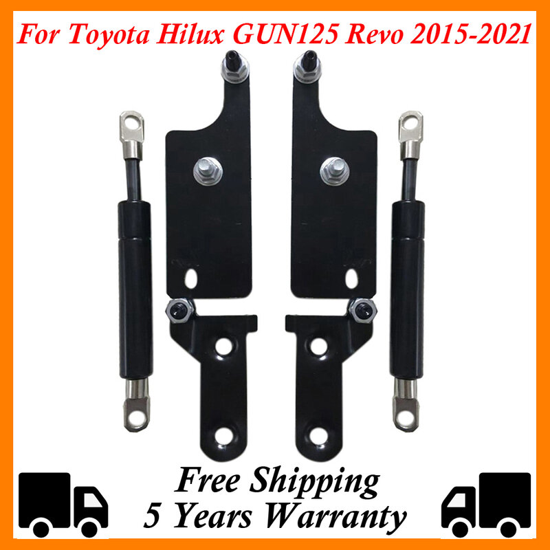 Porta traseira do carro Slow Down Support Rod, Lift Strut Bar, amortecedor de choque a gás para Toyota Hilux, GUN125 Revo, 2015-2021, novo