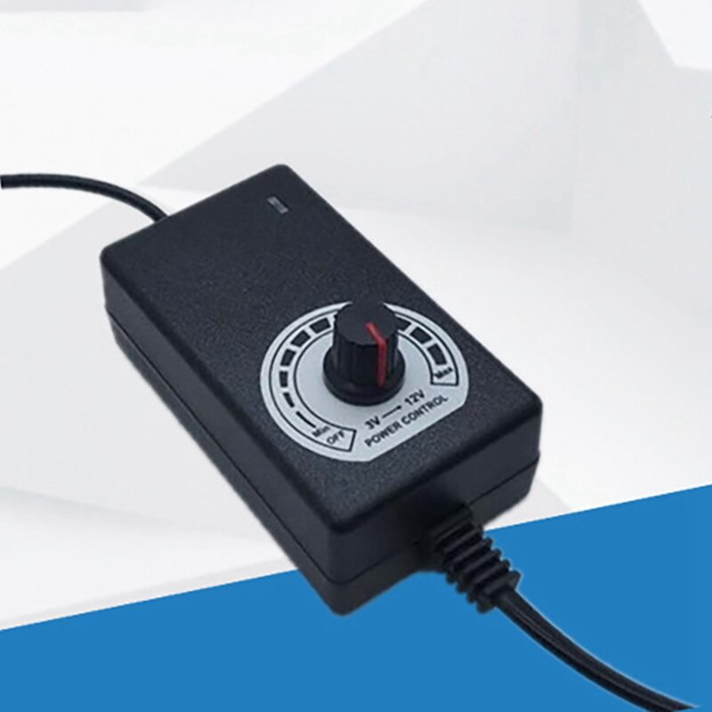 DC Power Adapter AC110-240V To Regulated DC 3-12 V 3A 36W Is Suitable For Motor Speed Control