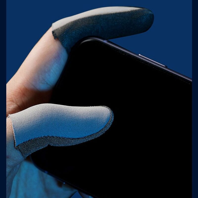Sarung tangan serat nano-perak Ins 3D layar sentuh sensitivitas tinggi sarung jempol kaus jari antikeringat gamer
