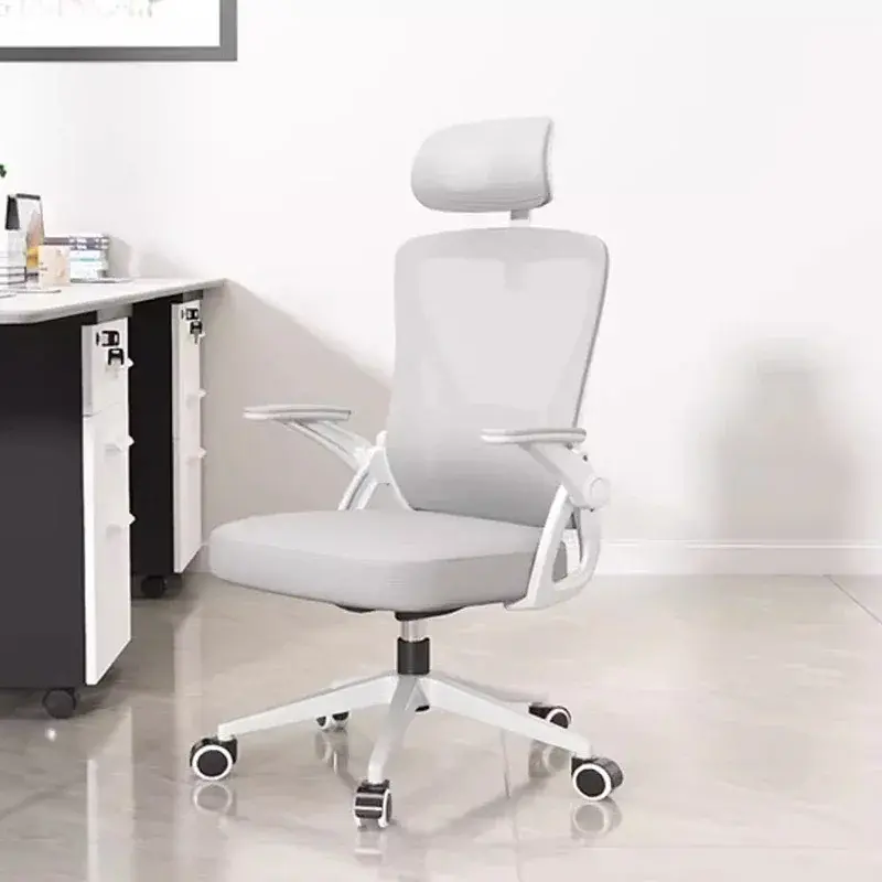 서재 흰색 인체 공학적 책상 의자, 학교 침실 청소년 회전 사무실 의자, 편안한 사무실 의자, 사무실 용품