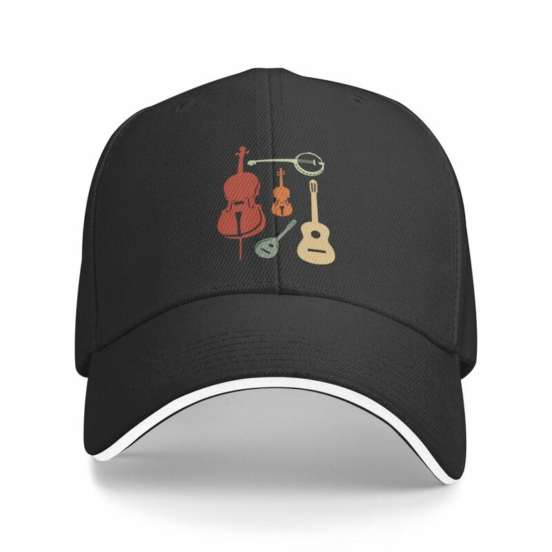 New Bluegrass Instruments for Folk Bluegrass Country Music Fans Baseball Cap Ball Cap Anime Golf Hat Men Women's