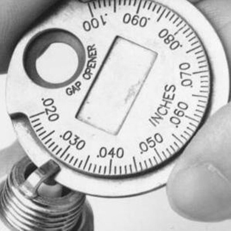 Herramienta Métrica de medición de huecos de bujías, calibre de bujías tipo moneda