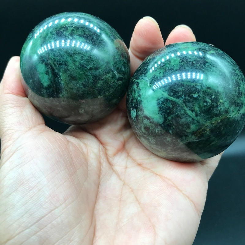 Natuurlijke Tibetaanse Jade Geneeskunde Koning Steen Handbal Fitness Bal Riem Magnetische Handvat Gift Sieraden