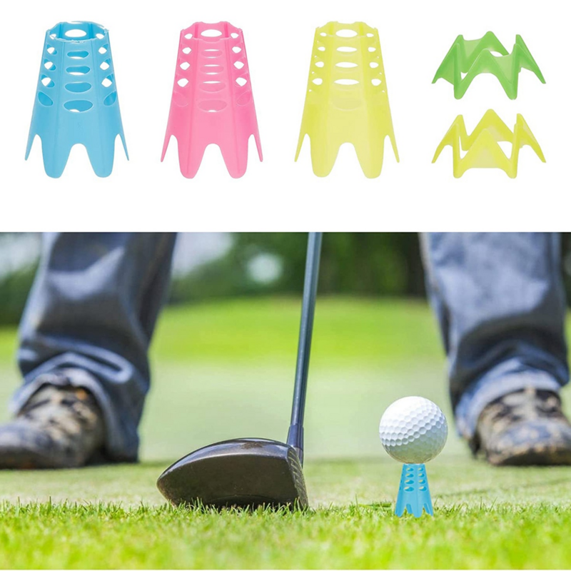 Golf Simulator Tees,18 Pcs Indoor Golf Tees Golf Mat Tees Plastic Golf Tees Practice Golf Tees,Tall + Short
