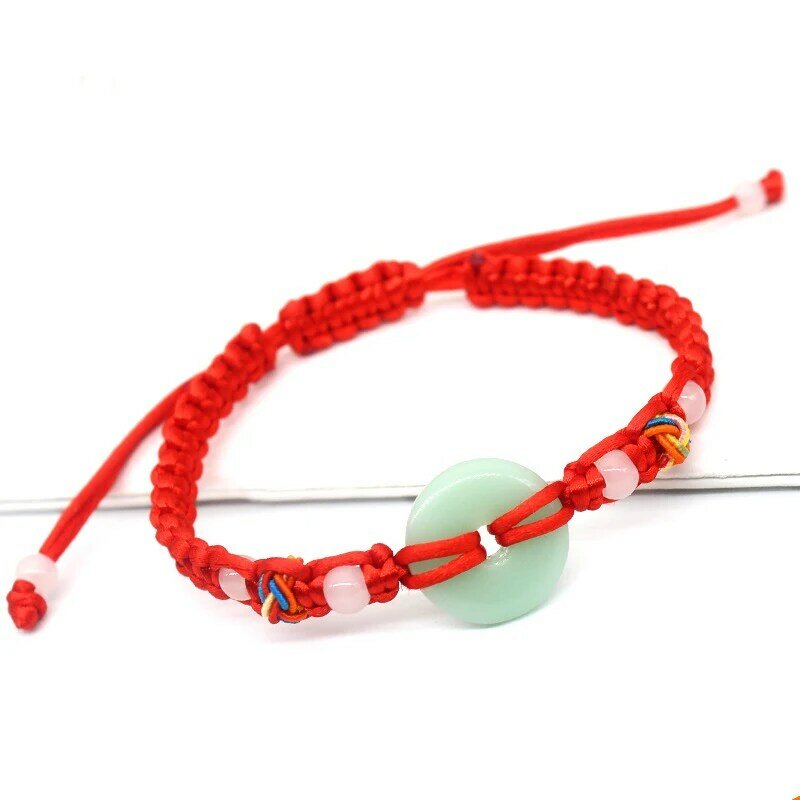 Плетеный браслет с узелком на удачу ручной работы, винтажный браслет с имитацией молитвы Будды, ювелирные изделия