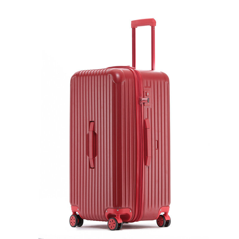 PLUENLI-maleta deportiva con cremallera para hombre, Maleta de equipaje gruesa y de gran capacidad, Color caramelo, a prueba de explosiones