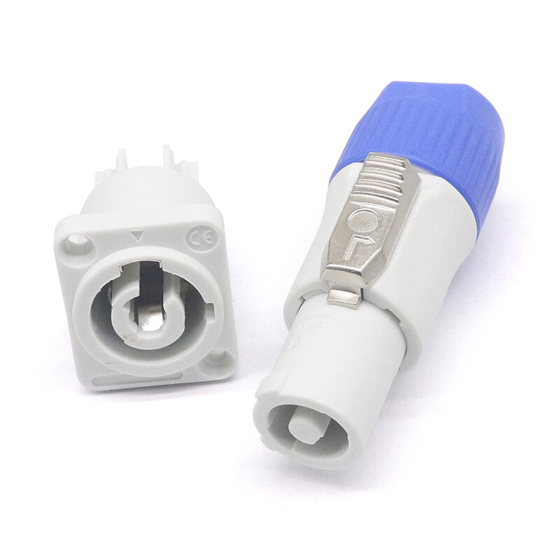Powercon Connector Lockable Cable Connector + Chassis Socket for Electric Drill LED Screen Stage Lighting Power Connecting