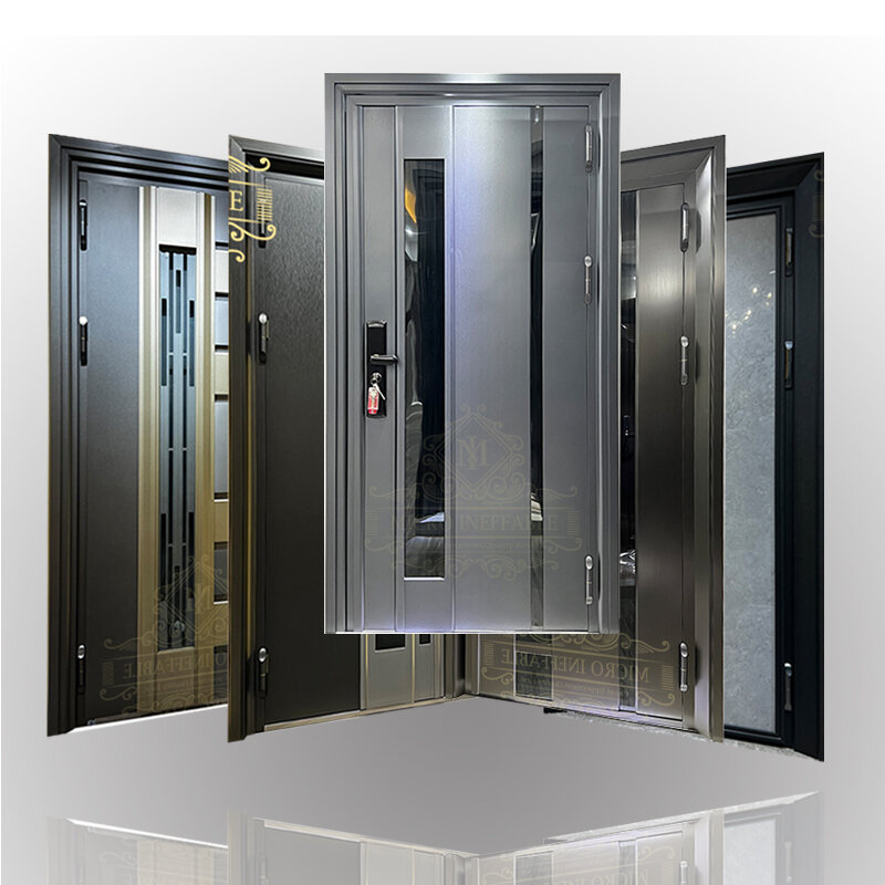 Luxury Design Cheap Price Metal Entry Double Stainless Steel Security Door