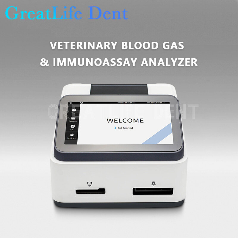 GreatLife 덴트 SEAMATY VG2 POCT 휴대용 자동 동물 전해질 면역 분석 분석기, 혈액 가스 수의사, 프로제스테론 MSLDBA20
