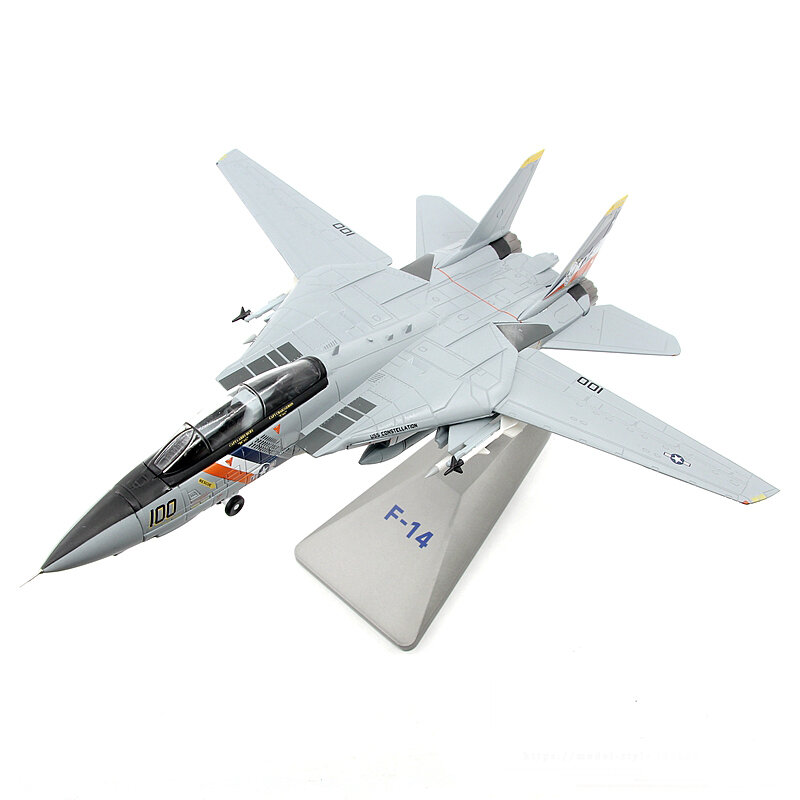 F-14D de la Marina de los EE. UU. Para hombre y adulto, modelo de aleación y plástico de caza de gatos, regalo conmemorativo de colección, escala 1: 72