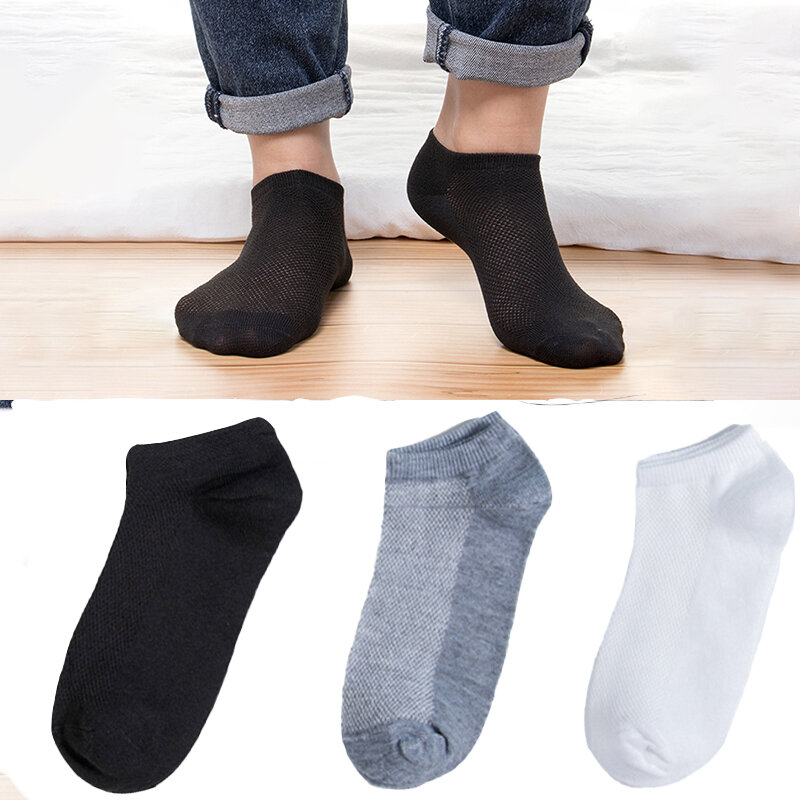 1 Paar Sommer Herren Mesh Socken atmungsaktiv kurzen Knöchel hochwertige Business einfarbig unsichtbare Knöchel Baumwolle dünne männliche Boot
