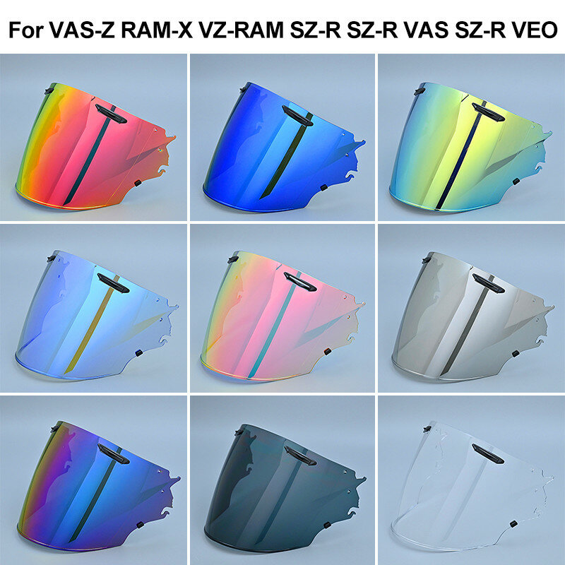 Escudo de viseira para capacete, pára-brisa de vidro Len, apto para Arai VAS-Z, VAS Z, RAM-X, RAM X, VZ-RAM, VZ, SZ-R, SZ-R, SZ-R, EVO, SZ, R, EVO