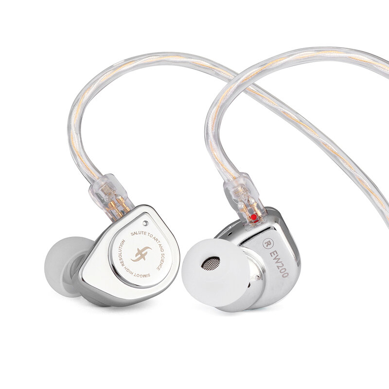 SIMGOT EW200 earphone In-Ear Driver dinamis rongga ganda magnetis sirkuit ganda diafragma SCP 10mm