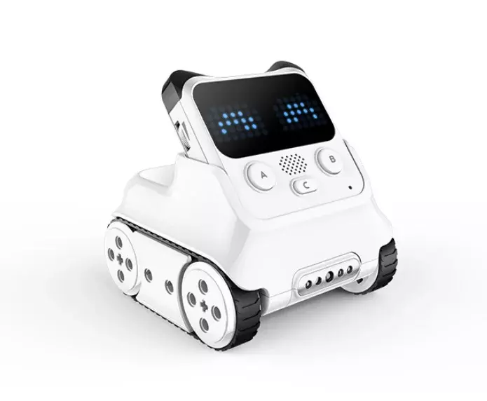 Kontrol suara robot pintar anak bisa aplikasi pemrograman ai robot emo codey rock