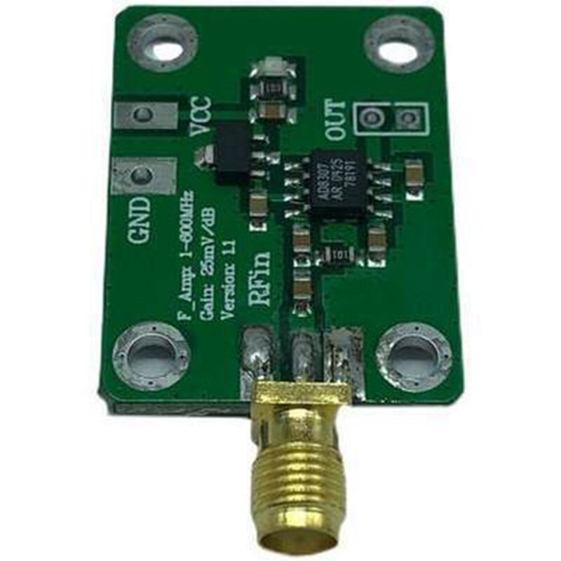 Medidor de potencia RF AD8307 Detector logarítmico detección de potencia 1-600MHz Detector RF medidor de potencia