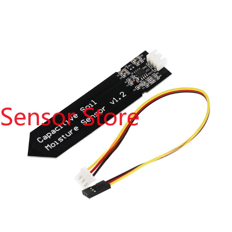 5PCS Capacitive Soil Moisture Sensor Is Not Easy To Corrode, Wide Voltage Operation Wire Feeding