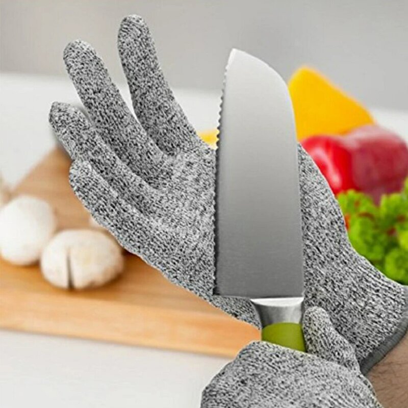 Garden Work Safety Home Portable Kitchen Cut Resistant Gloves Outdoor Cooking Gift Butcher HPPE Kids Level 5