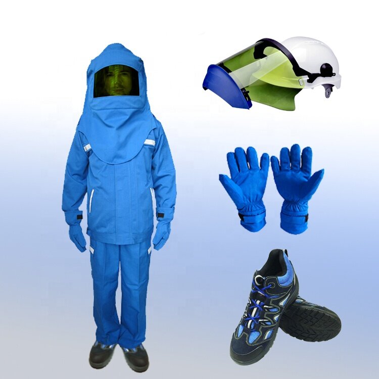 電気絶縁アークフラッシュスーツ、電気服を防ぐ、安全保護スーツ