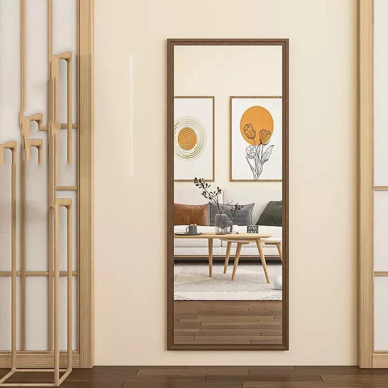 Настенное зеркало, кавайное винтажное зеркало на все тело, в эстетике спальни, в скандинавском стиле, украшение для дома