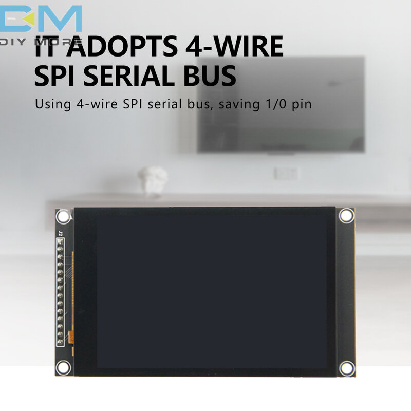 หน้าจอสัมผัส LCD แบบคาปาซิทีฟขนาด3.5นิ้วโมดูลจอแสดงผล TFT 320*480 IPS ใช้กับ4W-SPI Serial FT6336U ตัวเชื่อมไมโครคอนโทรลเลอร์5V
