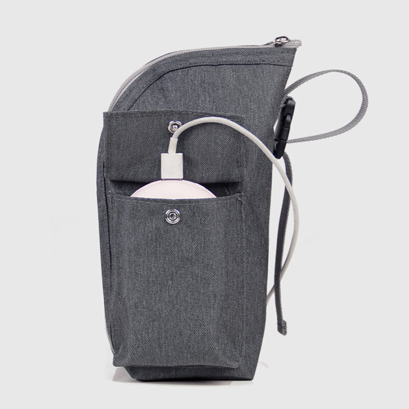 Portátil USB Baby Bottle Termostato Bag, Aquecimento Leite Aquecedor, Out
