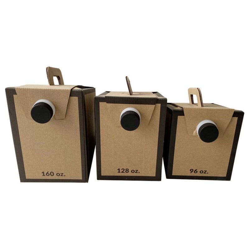 Dispensador de caja de café de papel desechable ecológico, 96oz, 126oz, proveedor de China, productos personalizados
