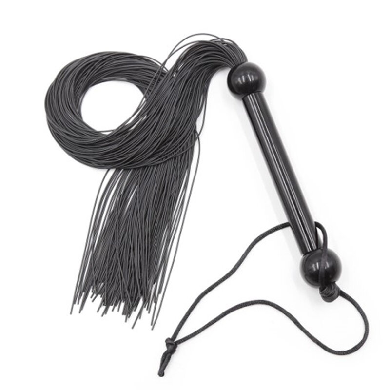Silicone Tassel Horse Whip 51cm Equestrian Teaching Training Riding Whips With Handle Flogger Spanking
