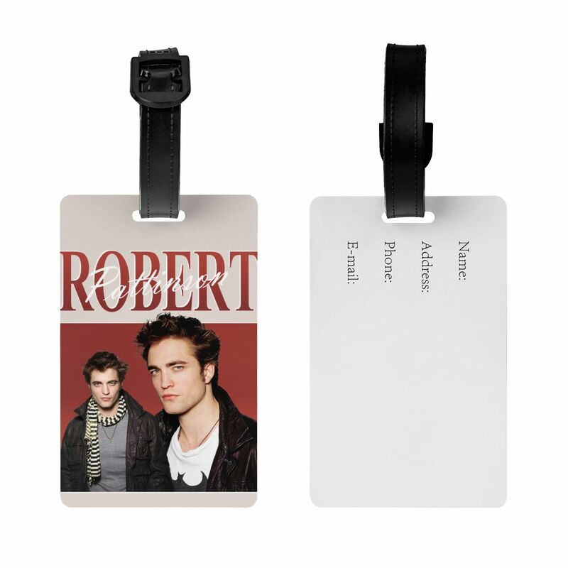Tag bagasi Robert Pattinson klasik Vintage Rob Edward Cullen koper penutup privasi Label ID