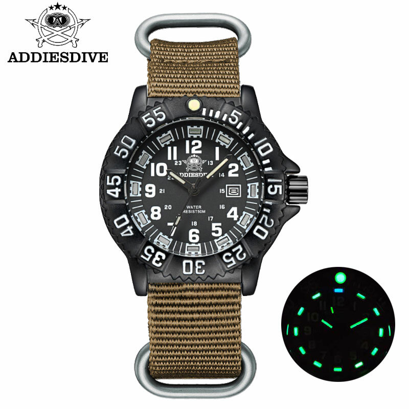 AIDIS-reloj analógico de cuarzo para hombre, accesorio de pulsera resistente al agua con calendario, complemento Masculino deportivo de marca de lujo con diseño moderno