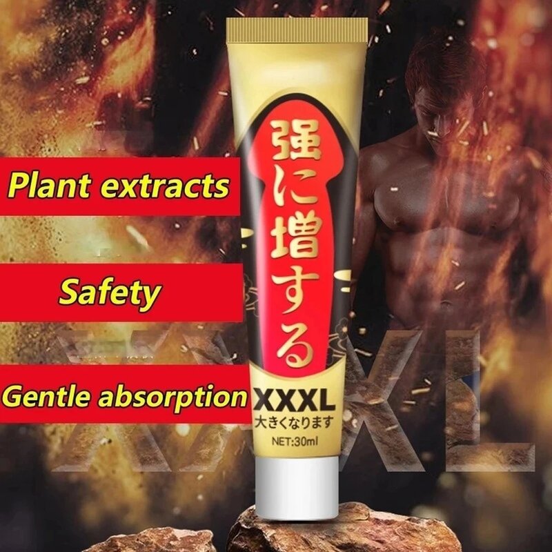 Crema para agrandar el pene grande para hombres, Gel sexual para aumento de tamaño, crema retardante de erección masculina, crecimiento grueso, productos para adultos, 30ml