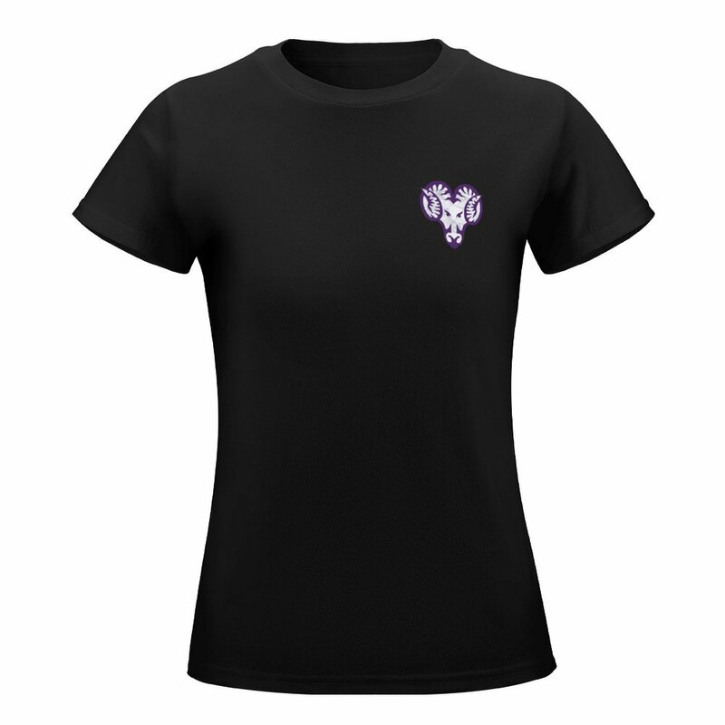 Marmeren West Chester University Ram T-Shirt Hippie Kleding Vrouwelijke Lente Kleding Vrouwen 2024