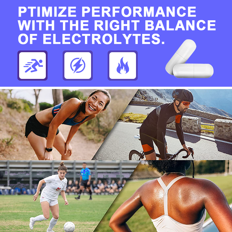 Complesso elettrolita vitamine e minerali capsule di supporto sportivo miglioramento della resistenza per la palestra