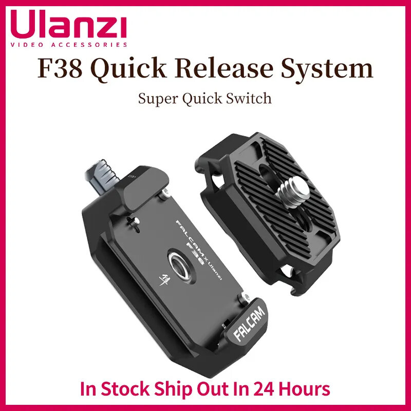 Ulanzi-Sistema de liberación rápida Universal FALCAM F38, cardán Arca Swiss, abrazadera de placa de liberación rápida, interruptor rápido para trípode de cámara DSLR