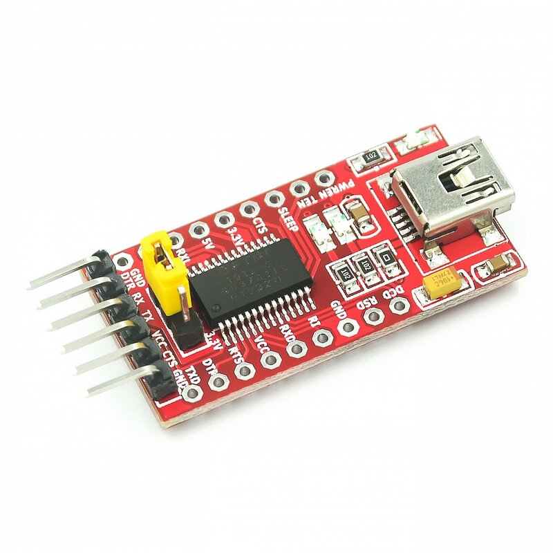 Кабель для загрузки FT232RL FT232 USB к TTL 5 в 3,3 В, модуль последовательного адаптера USB к 232, 2 шт.