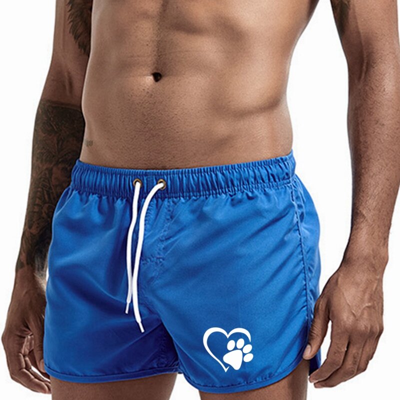 2024 Men's Love print Shorts Homme Fashion Gym Pants Ventilate Men's Beach Trunks Swimming Swim Summer Surf Quick Drying Shorts