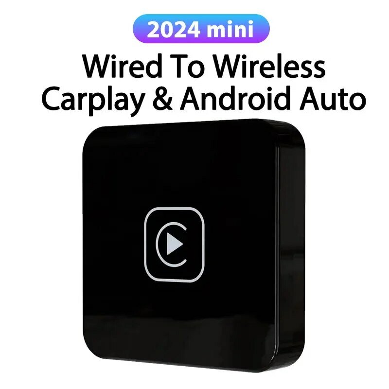 Mini Carplay & Auto Box Dongle con cable a inalámbrico para Audi, Toyota, Mazda, Nissan, Chevrolet, Suzuki, Subaru, Kia, Ford, Opel, Skoda, Hyundai