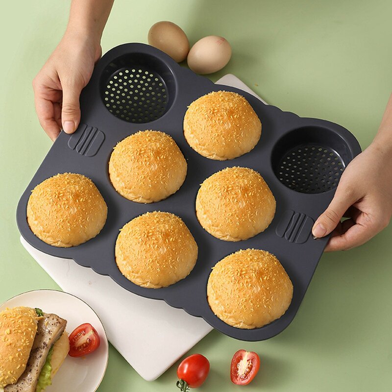 Hamburg Mold Does Not Adhere To Silicone Circular High Temperature Resistant Household Baking Bread Mold Specialty Tools