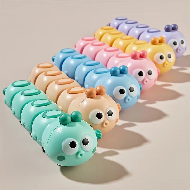 Baby Wind-Up Caterpillar Car Toys String Inertia può eseguire animali simulati impara a gattonare i bambini coassiali resistenti alla caduta 4 5 6 7 8 M