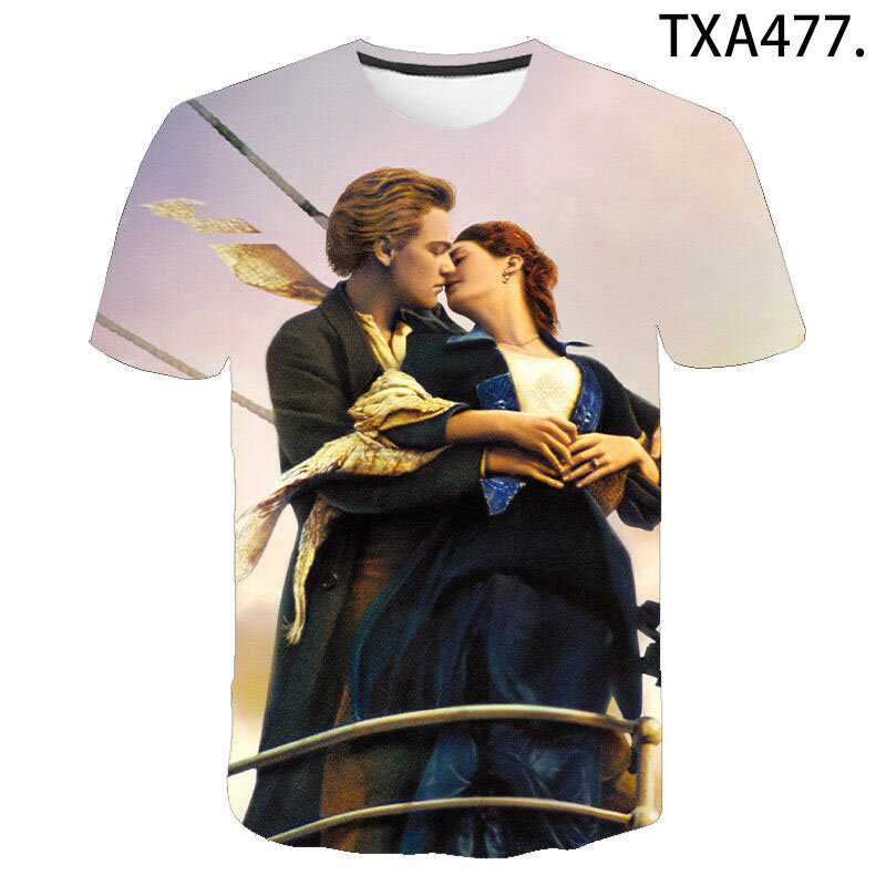 Classic Movie Titanic magliette 3D Print Child Casual Fashion Oversize girocollo TShirt bambini ragazzi ragazze Tees top abbigliamento