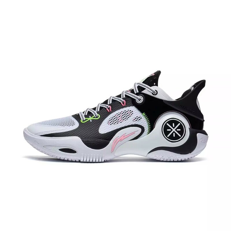 LiNing Basketball Shoes Fission 8 Men's Breathable Cushioning Non-slip Wear-resistant LI-NING Basketball Shoes Sneakers