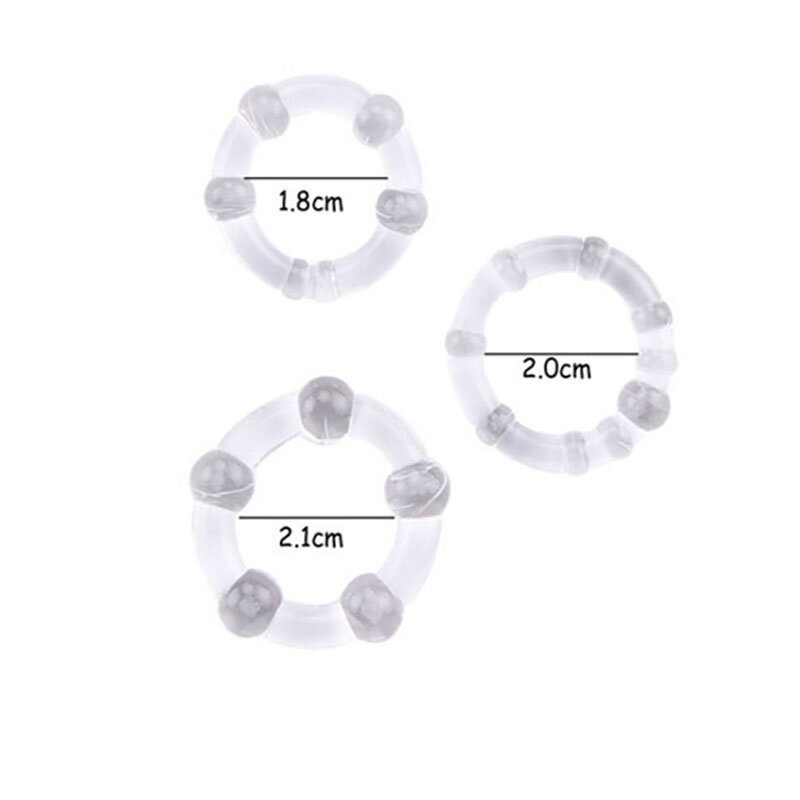 man woman Penis Rings With bead lock essence ring Cock ring crystal ring prepuce interest tricolor ring male adult sex products