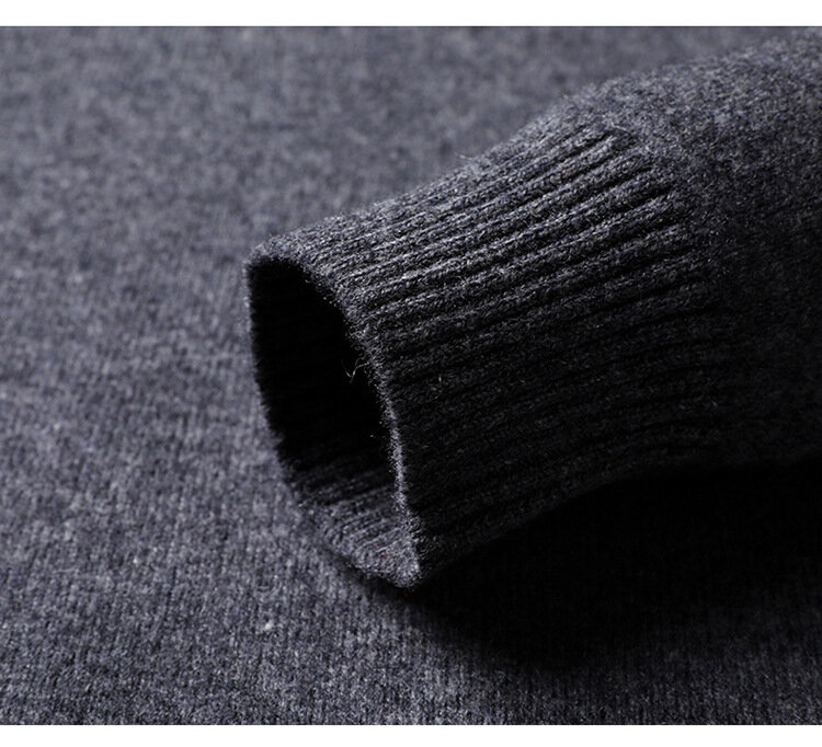 Suéter clásico de mezcla de algodón 2023 para Hombre, Jersey de punto con cuello en V, Jersey informal de trabajo que combina con todo, Otoño e Invierno