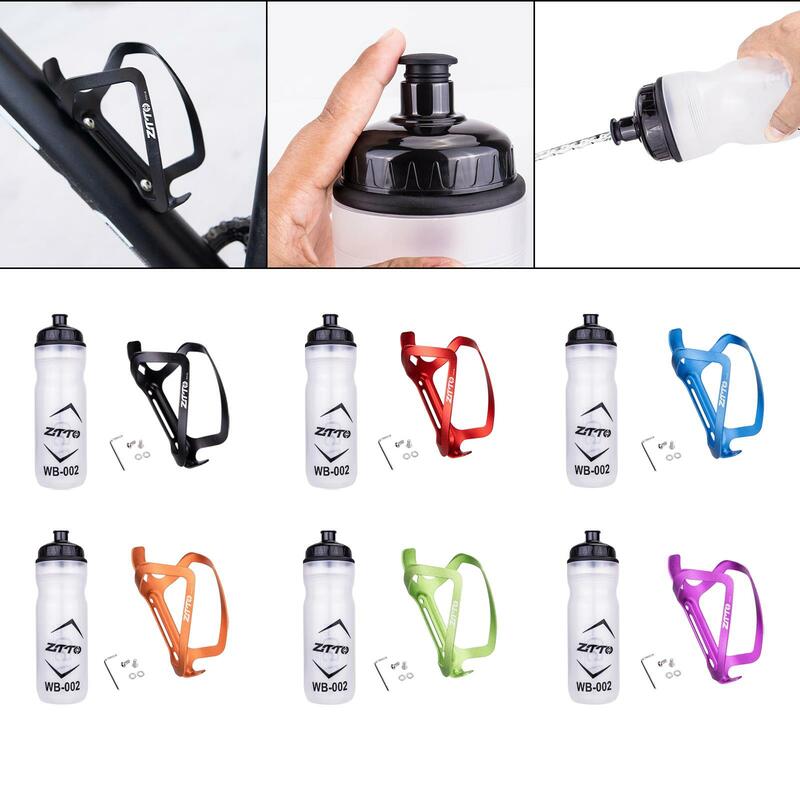 Mountain Bike Water Bottle Cage with Drink Bottle Stylish Sport Accessory