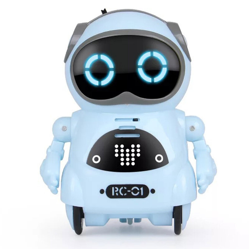 Говорящий Карманный робот-игрушка, интерактивный диалог, голосовое распознавание, запись, игрушка-робот для детей, обучающая игрушка Монтессори