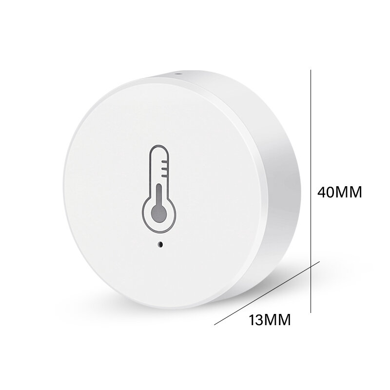 ZigBee Tuya Sensor suhu dan kelembaban, keamanan rumah pintar bertenaga baterai bekerja dengan Alexa Google Home hidup cerdas