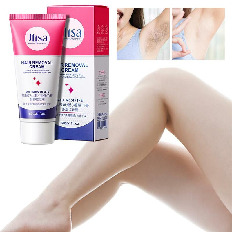 60g Silky Hair Removal Cream Mild Skin Care Hair Removal On Armpits Legs Limbs For Male Female Student Lasting Hair Suppres Z0O6